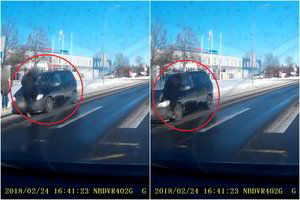 Užfiksavo nelaimę Šiauliuose – „Opel“ vairuotojas perėjoje partrenkė pėsčiąjį