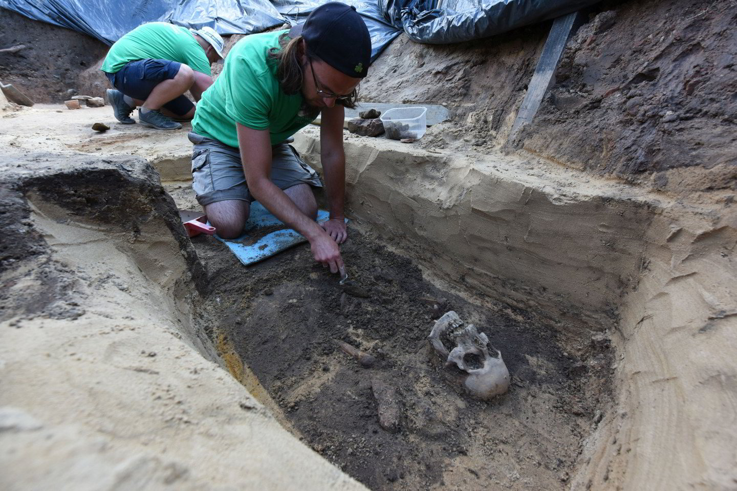 Archeologiniai tyrimai Pilies kalno aikštelėje.