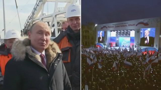 Vladimiro Putino apsilankymas Kryme įsiutino JAV: prakalbo apie sankcijas