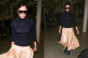 Perregima Victorios Beckham palaidinė parodė daugiau, nei reikėjo