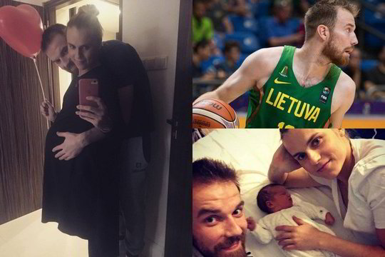 Krepšinio žvaigždei Martynui Gecevičiui gimė pirmagimis