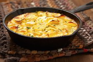 Prancūziška auksaspalvė bulvių užkepėlė – tokią pagamins bet kas