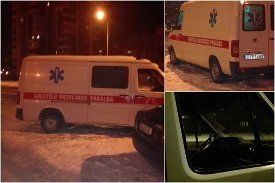 Kieme numestas greitosios pagalbos automobilis patraukė vilniečio dėmesį: kas jam nutiko?