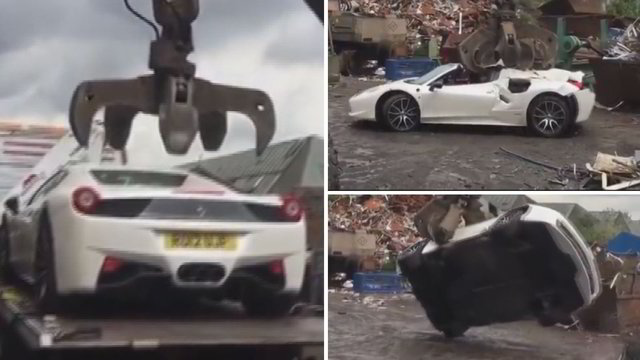 Milijonierius kaltina policiją neteisėtai pavertus jo „Ferrari“ metalo laužu