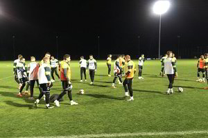 Lietuvos futbolo rinktinė Gruzijoje pradėjo pirmąją stovyklą ir surengė treniruotę