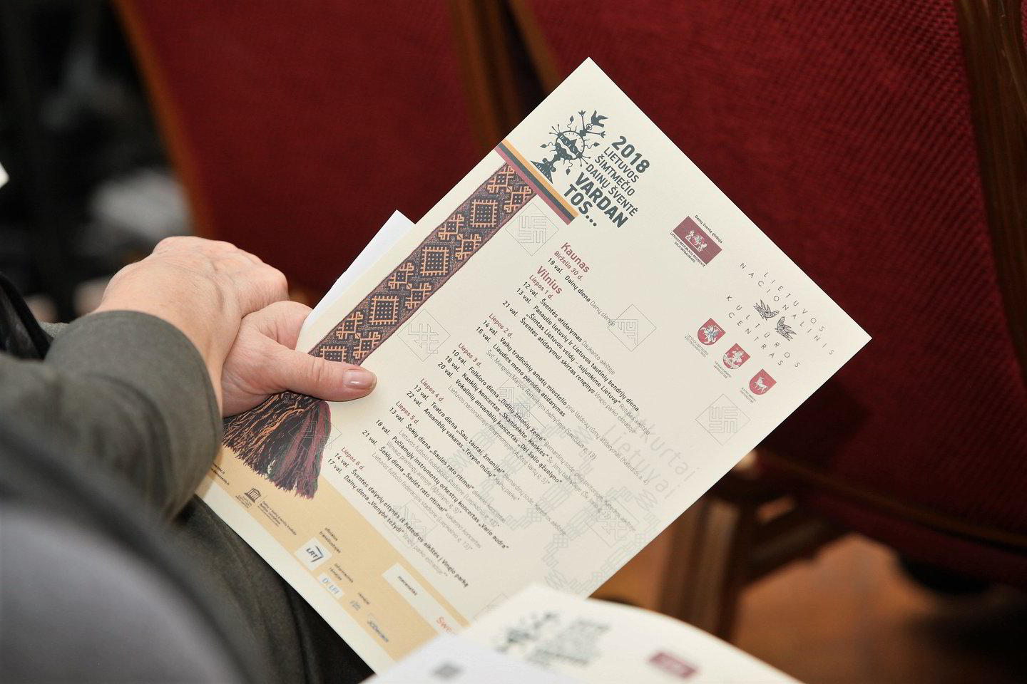 Likus šimtui dienų iki Lietuvos šimtmečio dainų šventės „Vardan tos“, rengėjai pristatė ją žiniasklaidai.<br> J.Tumasonio nuotr.