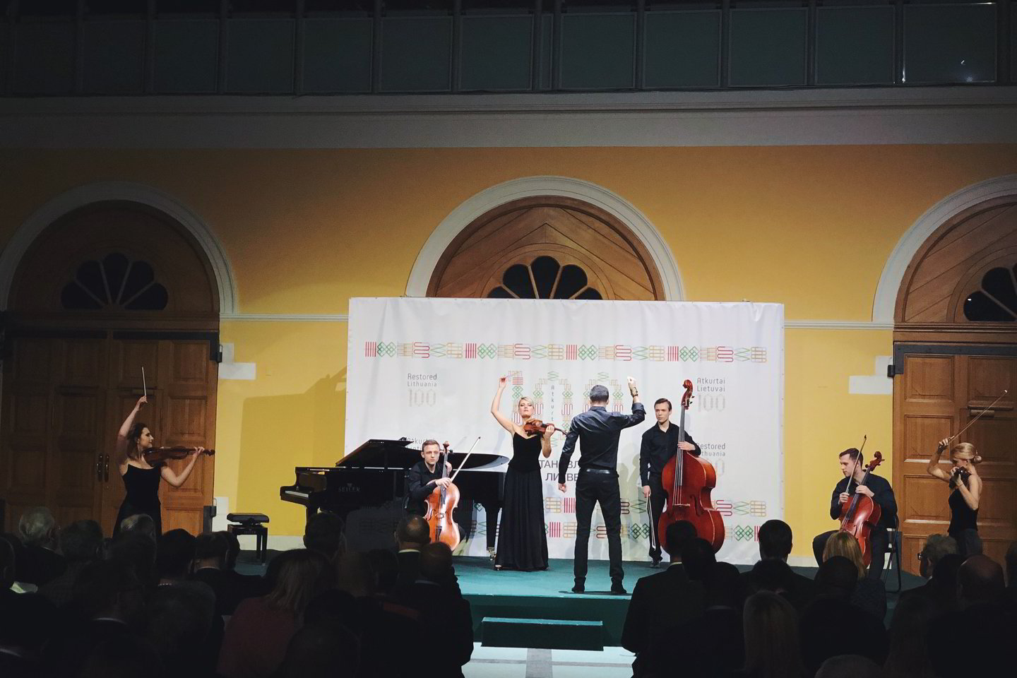 Naujų idėjų kamerinio orkestro NICO Lietuvos šimtmečio turnė koncertas Maskvoje.