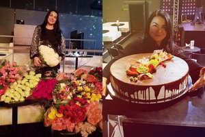 Atlikėja Giulija per savo 52-ąjį gimtadienį skendo gėlėse