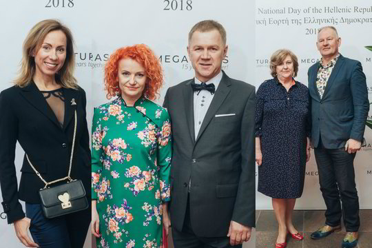 Įžymybės rinkosi į iškilmingą graikų nacionalinės dienos minėjimą