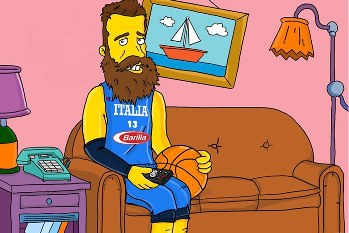  Simpsonų kūrėjai nusprendė skirti dėmesį Europos krepšiniui.<br> Instagram nuotr.