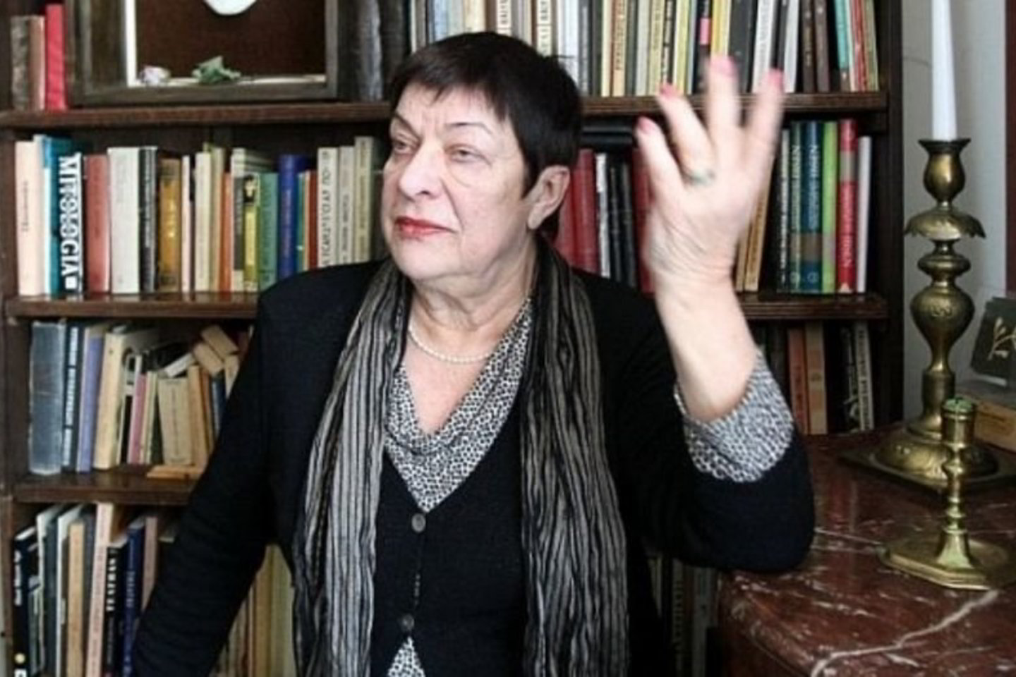 Teatrologė V.Girdzijauskaitė pristatė tris pamečiui išleistas knygas.<br> R.Danisevičiaus nuotr.