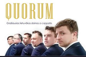Unikalus vyrų ansamblis „Quorum“ sutinka pavasarį lietuviškomis dainomis
