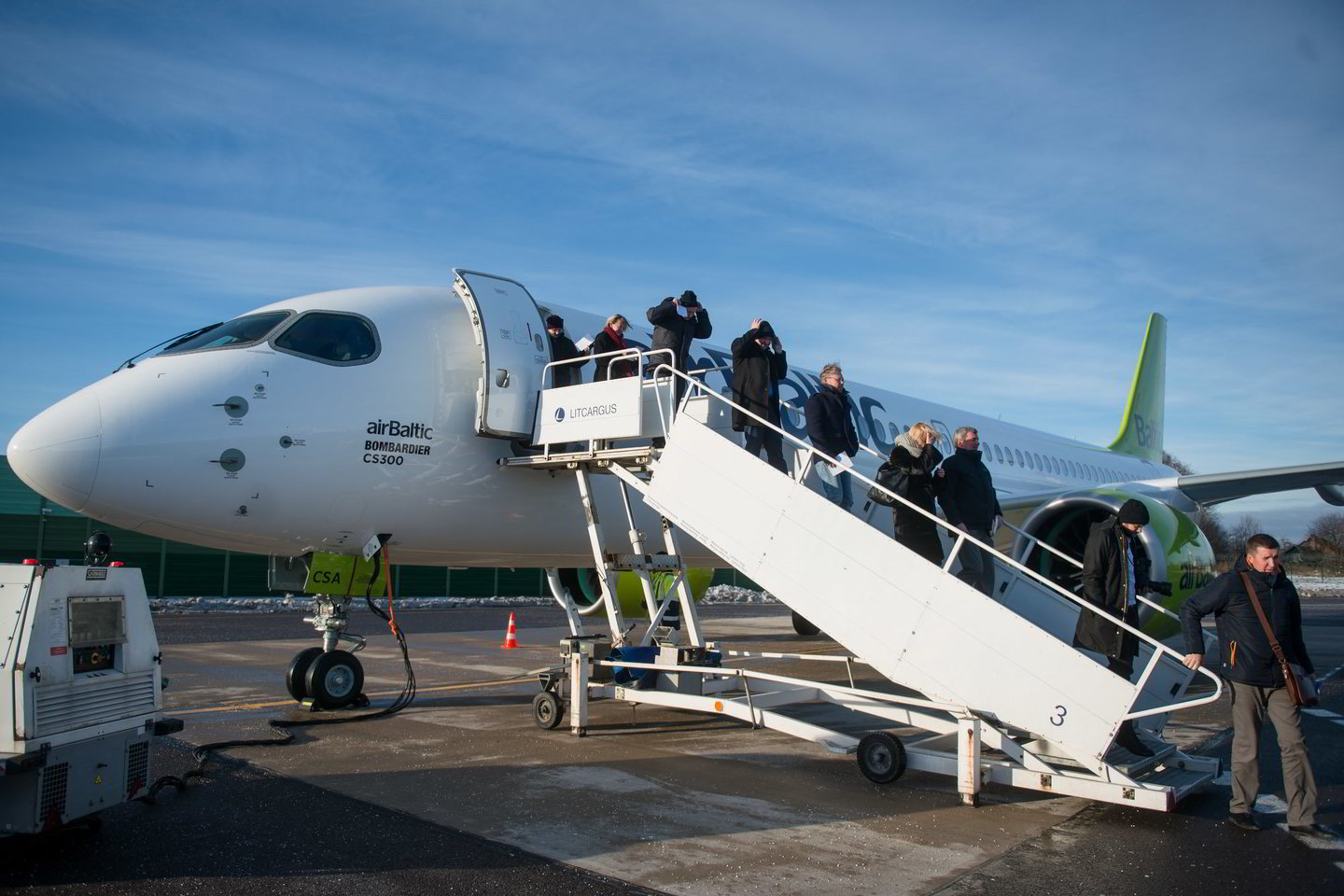 Latvijos nacionalinės oro linijos „airBaltic“ pripažintos punktualiausiomis pasaulyje – net 90 proc. jų skrydžių pasiekė tikslą laiku. <br>J.Stacevičiaus nuotr.