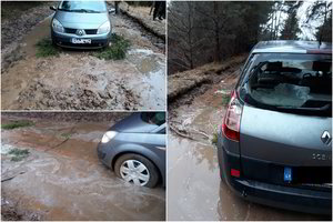 Dumblynu virtusiame kelyje moteris patyrė tikrą košmarą: mašina apdaužyta, o pasiūlymas pritrenkė