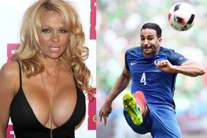 Pamelos Anderson aistra šildo į sūnus tinkantį futbolininką