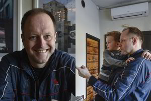 Rimas Šapauskas pakvietė į savo parodos atidarymą