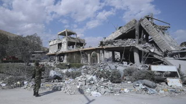 Parodė, kaip atrodo įvykio vieta po atakų Sirijoje