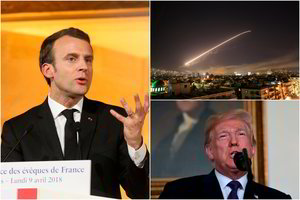 Apie susitarimą su D. Trumpu paskelbęs E. Macronas dūrė Rusijai 