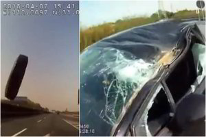 Mirtinas pavojus kelyje: vairuotojas užfiksavo šiurpų vaizdą