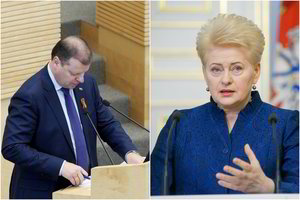 D. Grybauskaitė kirto S. Skverneliui, jis atsakė: „Nepasiduosiu“
