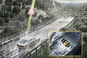 Nauja sistema įspės vairuotojus apie pavojingą reiškinį lyjant