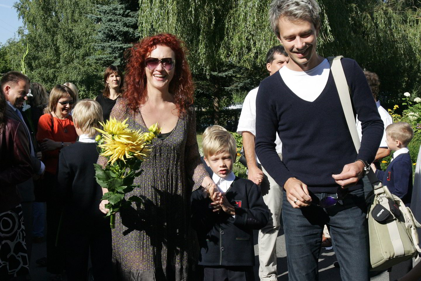 Asta Masalskienė ir Giedrius Masalskis su vaikais.<br>V.Balkūno nuotr.