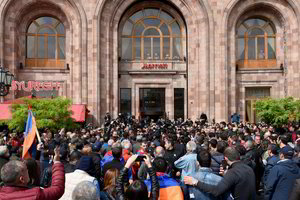 Jerevane sulaikyta beveik 300 demonstrantų