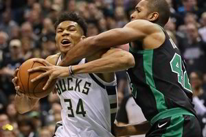 G. Antetokounmpo metimas lėmė „Bucks“ pergalę ir lygų serijos rezultatą