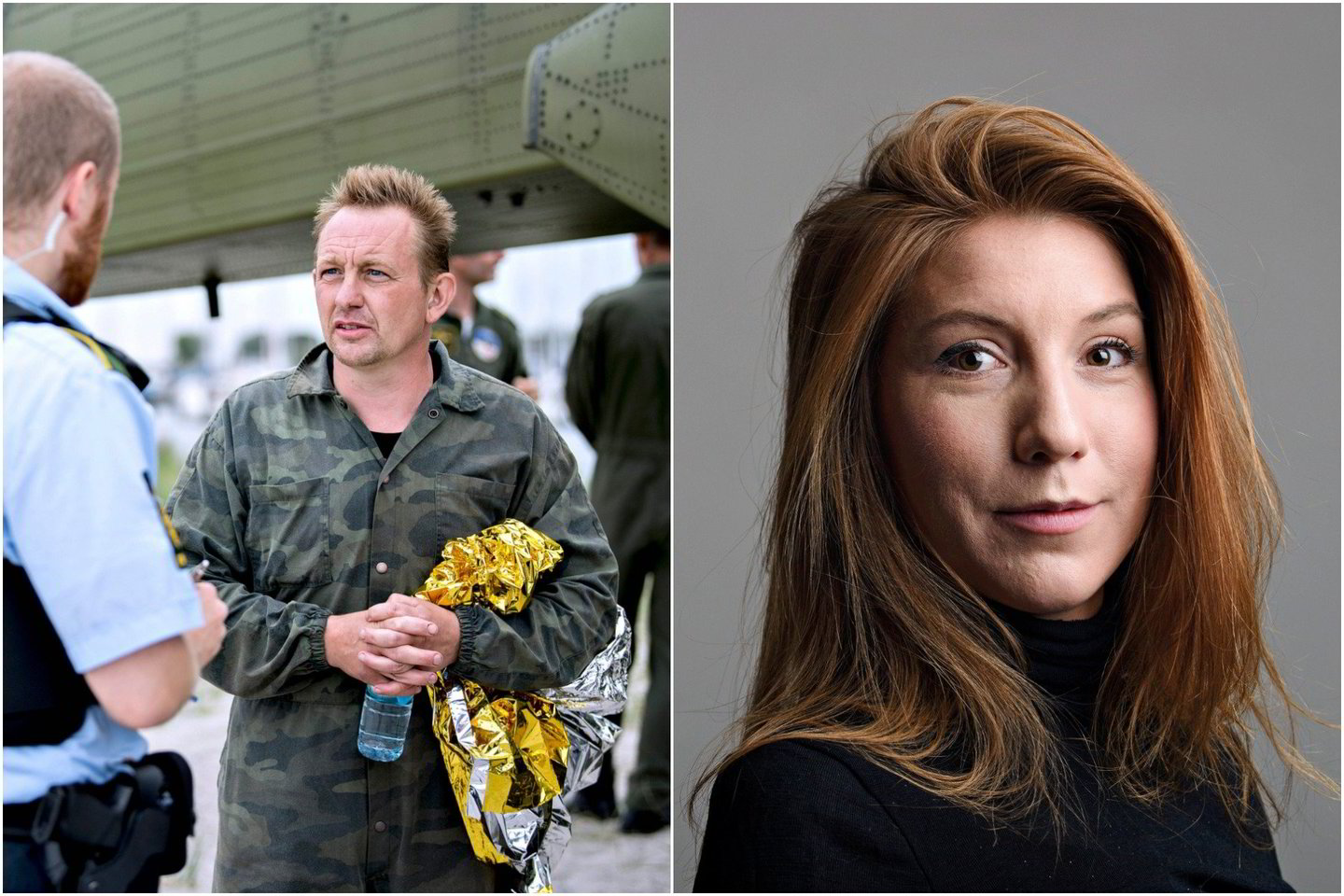 Povandeninių laivų statytojas Peteris Madsenas kaltinamas švedų žurnalistės Kim Wall nužudymu.<br> Lrytas.lt koliažas/ Scanpix ir Reuters nuotr.