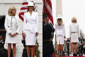 Brigitte Macron ir Melania Trump pateko į nemalonią situaciją