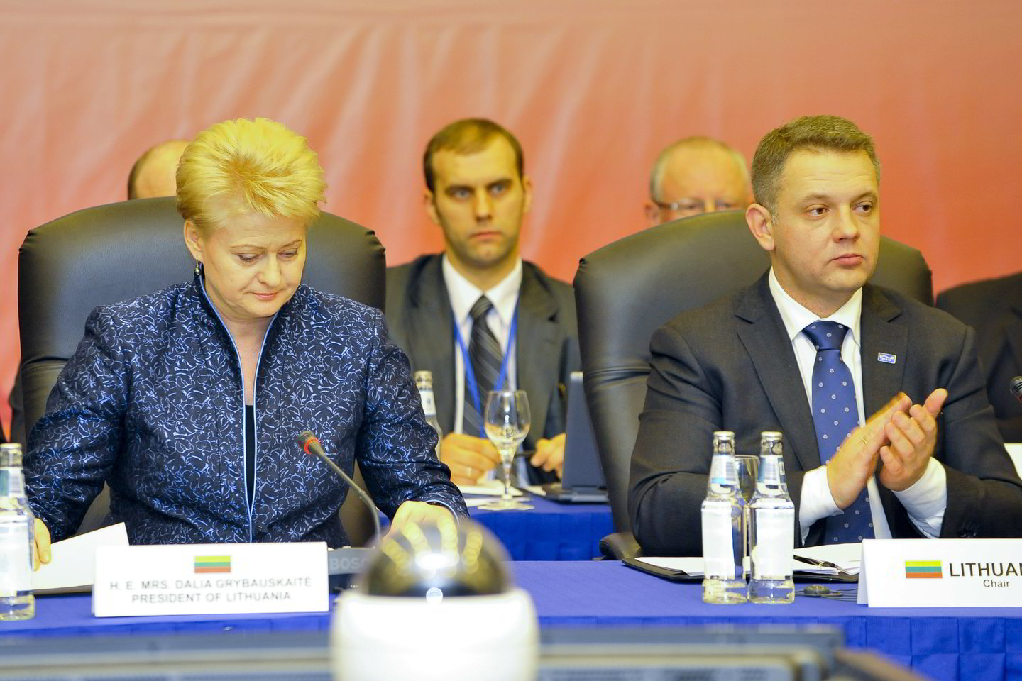 Azijos ir Europos transporto ministrų susitikimas.ASEM. Dalia Grybauskaitė ir Eligijus Masiulis.<br>V.Ščiavinsko nuotr.