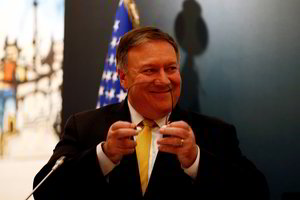 M. Pompeo per pirmąją diplomatinę kelionę negaili kritikos Iranui