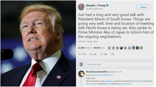 Donaldas Trumpas įvardijo, kada įvyks lemiamas susitikimas su Kim Jang-unu