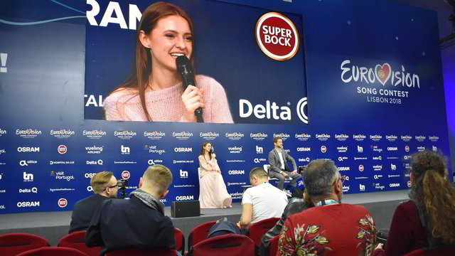 Ieva Zasimauskaitė Lisabonoje dalyvavo „Eurovizijos“ spaudos konferencijoje