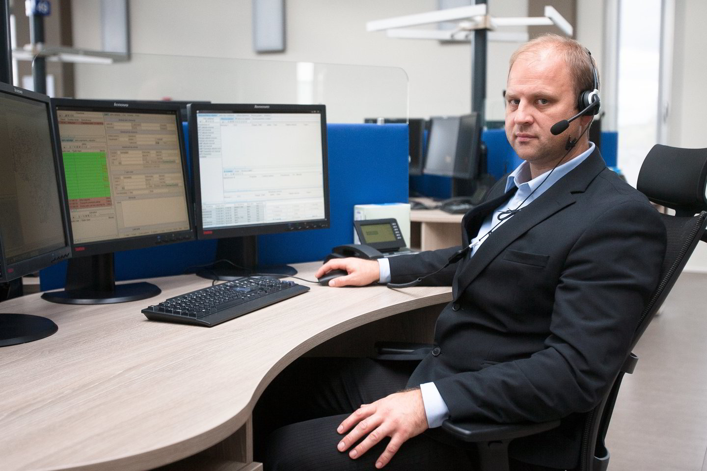 T.Maroščikas: Žmogus-dispečeris pagalbos skambučių centruose dar ilgai bus pagrindinis sprendimų priėmėjas ir reagavimo iniciatorius, todėl per artimiausius dešimtmečius DI matau kaip pagalbininką, bet ne kaip DI-dispečerį.<br> Justino Stacevičiaus nuotr.