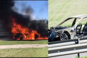 Vilniuje ugnis prarijo Dariaus Jonušio BMW: įspėjo ir kitus