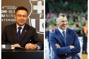 Pokalbyje po futbolo „El clasico“ rungtynių – klausimas apie Š. Jasikevičių