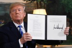 D. Trumpas pasitraukė iš Irano branduolinio susitarimo: „Tai sužlugusi ir supuvusi sutartis“