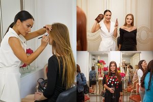 Studijos „Gafaro“ gimtadienyje J. Gafarovaitė pademonstravo liekninantį kūno makiažą