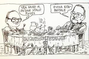 Solidaus politiko jubiliejaus dovana – šaržų paroda