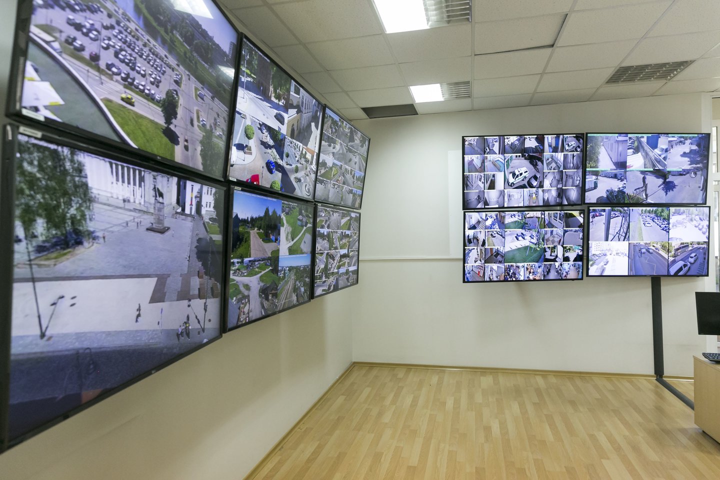 Vilniuje įrengtos naujos stebėjimo kameros.<br> T. Bauro nuotr.