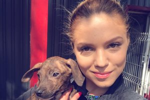 „Gyvūnų policijos“ vedėja A. Mašanauskaitė džiaugiasi nauju augintiniu