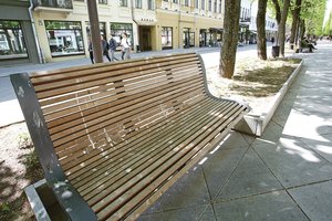 Naujutėlaičiai alėjos suolai – subjauroti