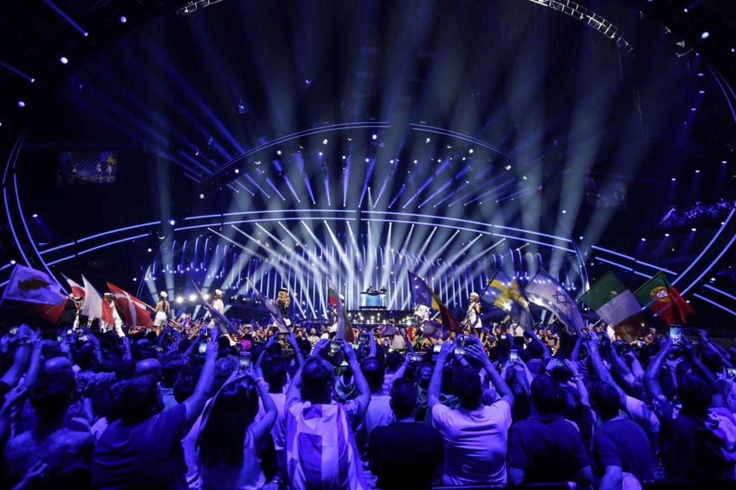  Lisabonos „Altice“ arenoje surengtas 63-ojo “Eurovizijos” dainų konkurso finalas.<br> EBU nuotr.