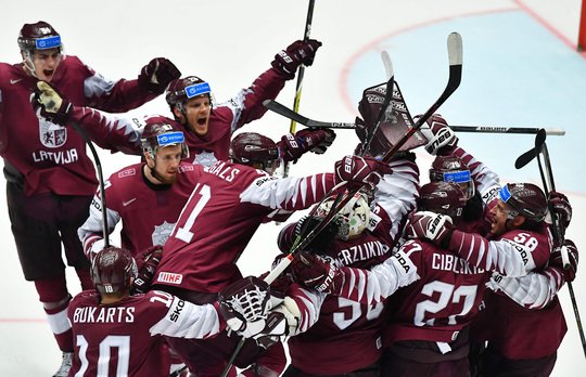 Latvijos ledo ritulininkai pateko į pasaulio čempionato ketvirtfinalį