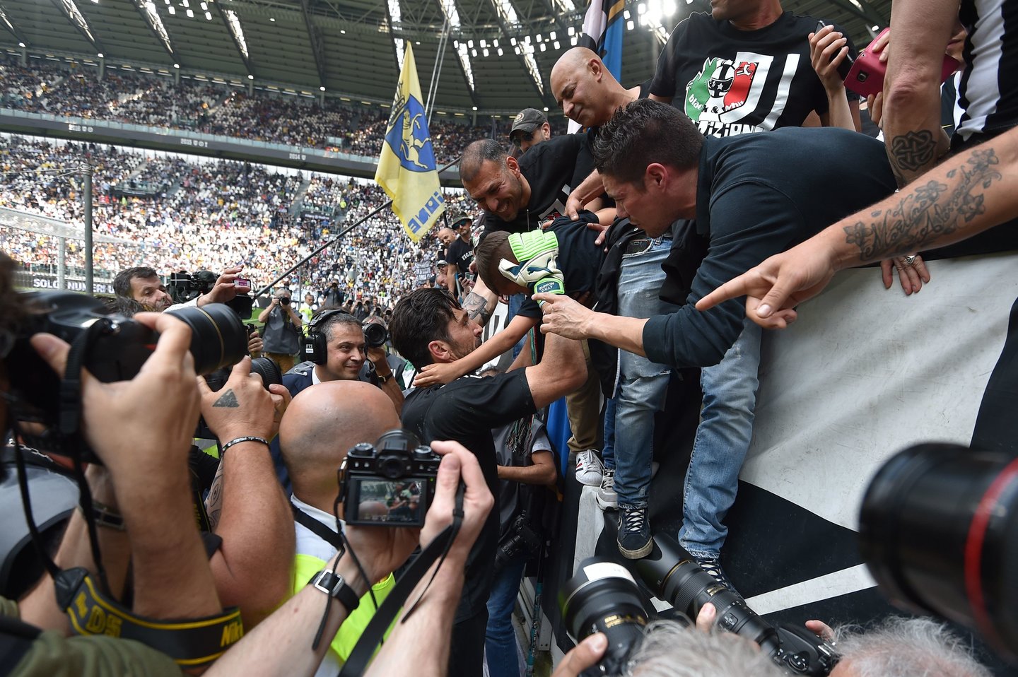  G. Buffonas su „Juventus“ atsisveikino jausmingai.<br> AFP/Reuters/Scanpix nuotr.
