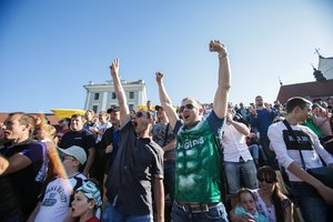 „Žalgirio“ sutiktuvėse Kaune laukia apie 5 tūkstančiai sirgalių