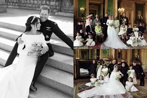 Princas Harry ir Meghan Markle paviešino pirmas vestuvių nuotraukas