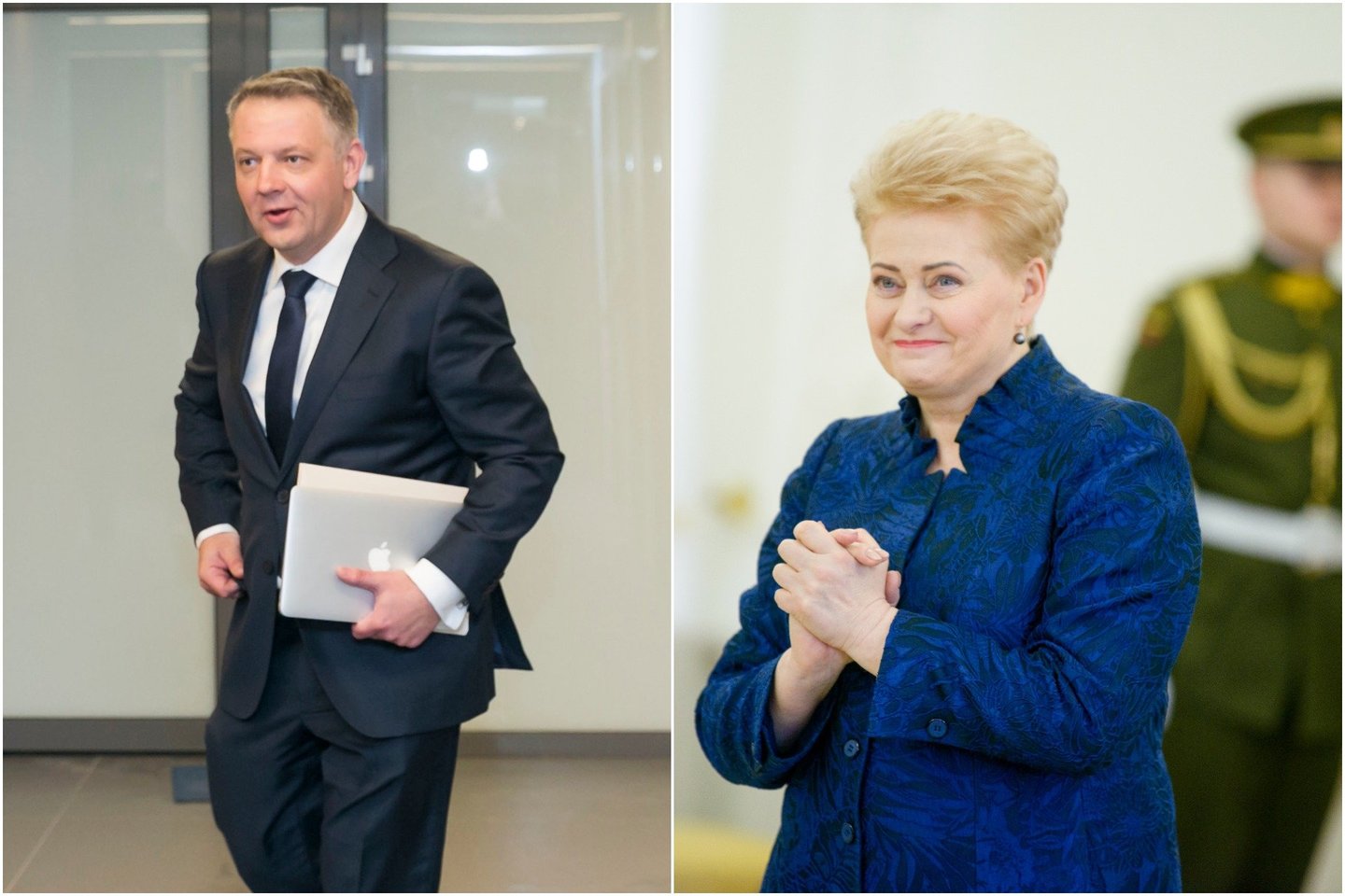  E.Masiulis ir D.Grybauskaitė<br> Lrytas.lt koliažas
