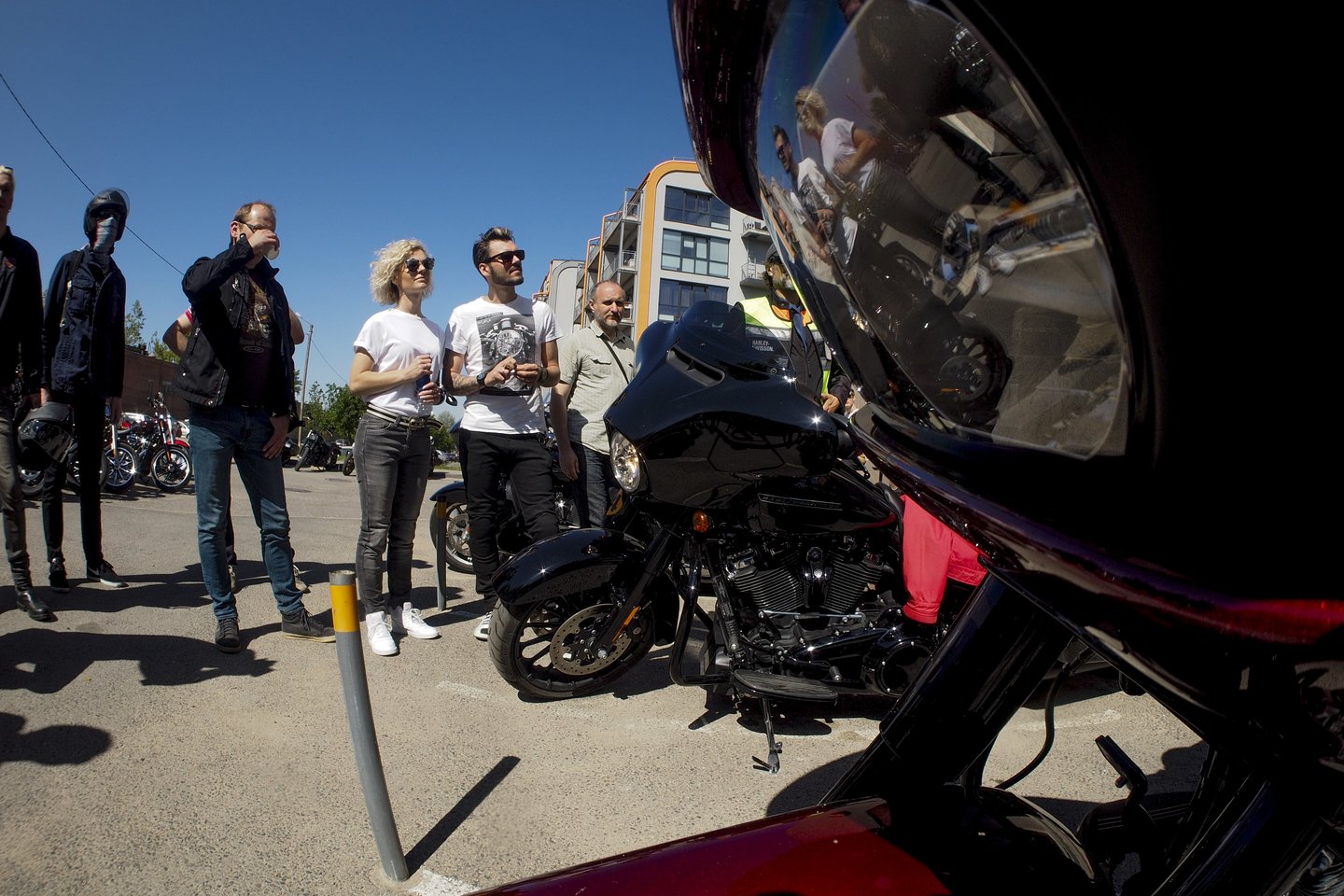 „Harley-Davidson“ sezono naujienų pristatymo renginio akimirkos.<br> V. Ščiavinsko nuotr.